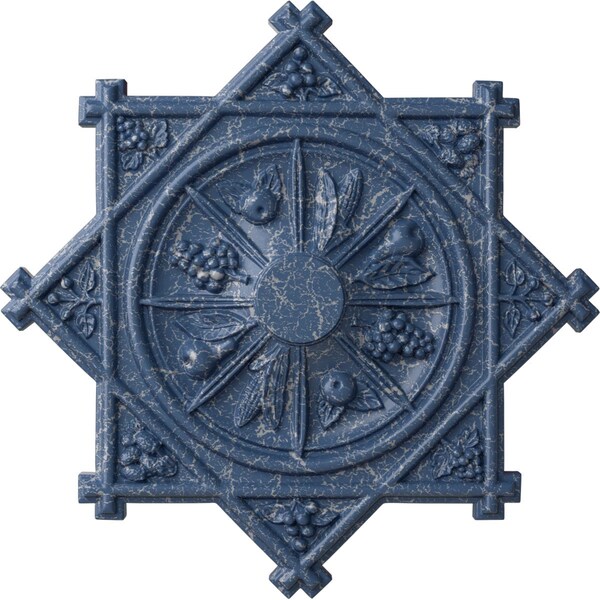 Ekena Millwork Antilles Ceiling Medallion (Fits Canopies up to 6"), 38 1/4"OD x 1 1/2"P, Americana Crackle CM38ANAMC - main
